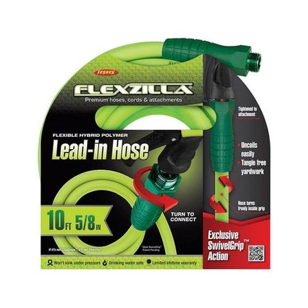LEGACY BRAND PRODUCTS Legacy 7630411 0.62 in. Dia. x 10 ft. Flexzilla Lead-in Garden Hose Kink Resistant 7630411